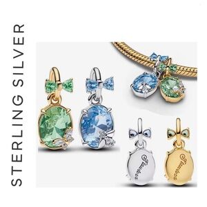 🌟 14K Gold Plated Butterfly & Bee Splittable Dangle Charm